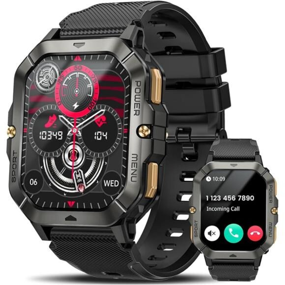 Men´s Military Smart Watch (Answer/Make Calls),...